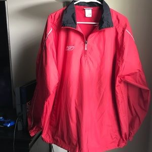 Red Reebok Windbreaker Jacket